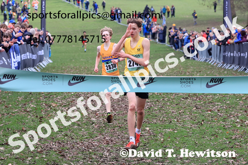 Boys Under-15s 2026 UK CAU Inter Counties Cross Country, Wollaton Park, Nottingham. Photo: David T. Hewitson/Sports for All Pics
